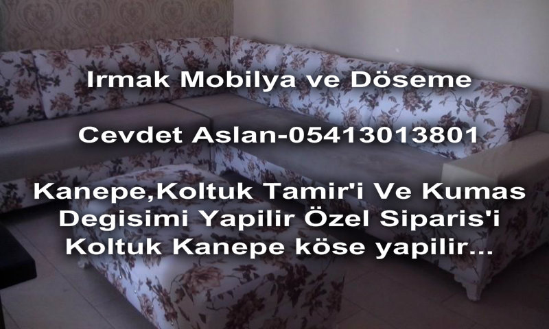 Irmak Mobilya Döşeme 0541 301 38 01  |  adanada koltuk döşemeciler  firma logo